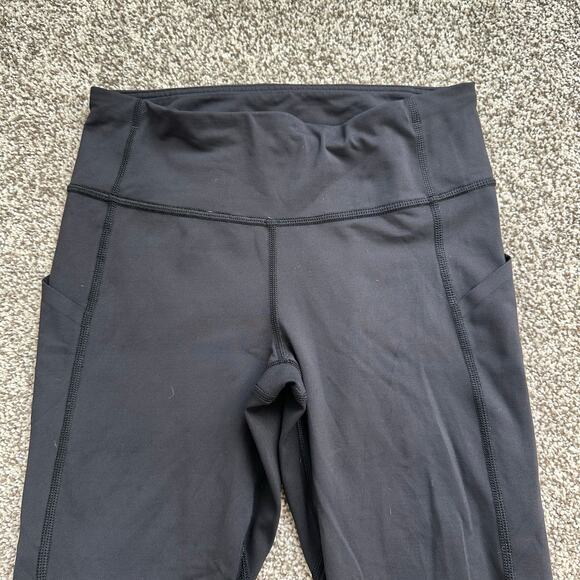 Lululemon black mesh panel leggings size 4 - Picture 3 of 11